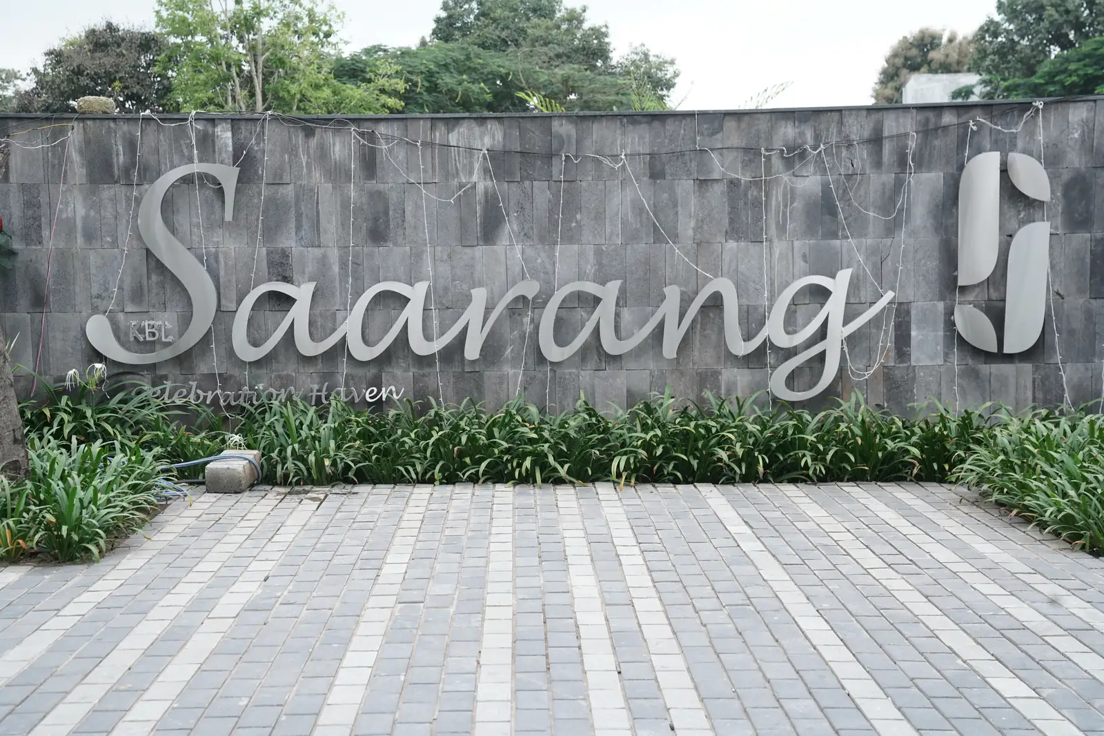 Saarang signage at the entrance